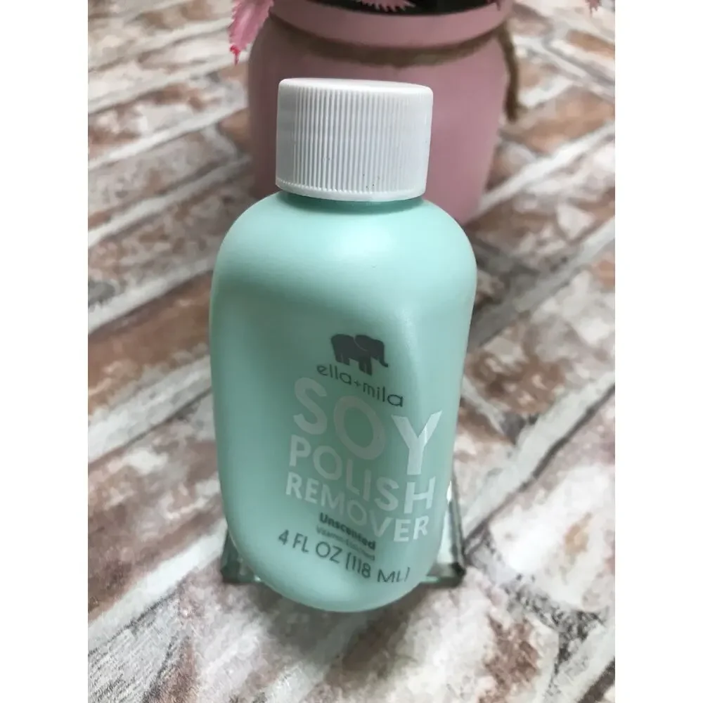 Soy Nail Polish Remover Non-Acetone Nail Polish Remover Non-Toxic Fingernail 4oz